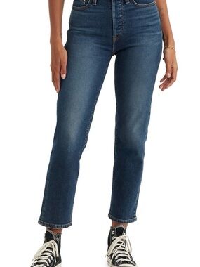 Levi's Wedgie High-Rise Straight Ankle Jeans